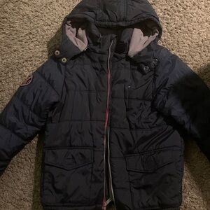 Kids Navy Blue size 14/16 Tommy Hilfiger winter jacket